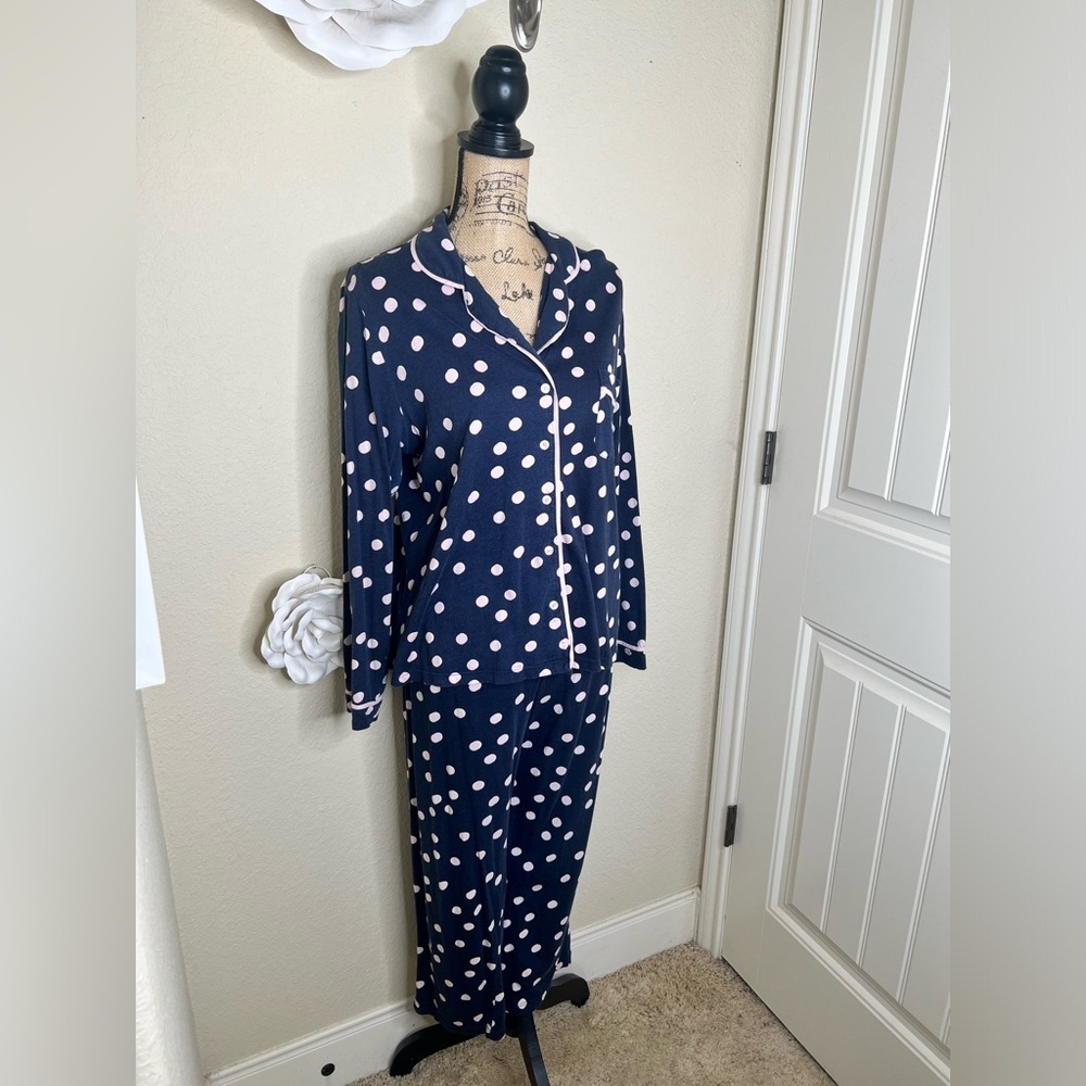 Kate Spade Dream a Little Dream Polka Dots Pajama Set Size XL - Picture 6 of 16